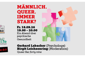 MÄNNLICH. QUEER. IMMER STARK? – Ein Abend über psychische Gesundheit